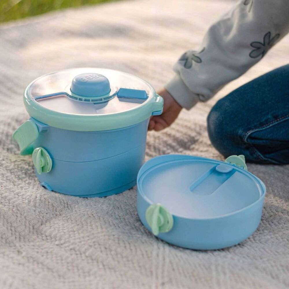 GoBe -  Kids' On-the-Go Lunch Stack - Twinberry Blue - Picture 4 of 8